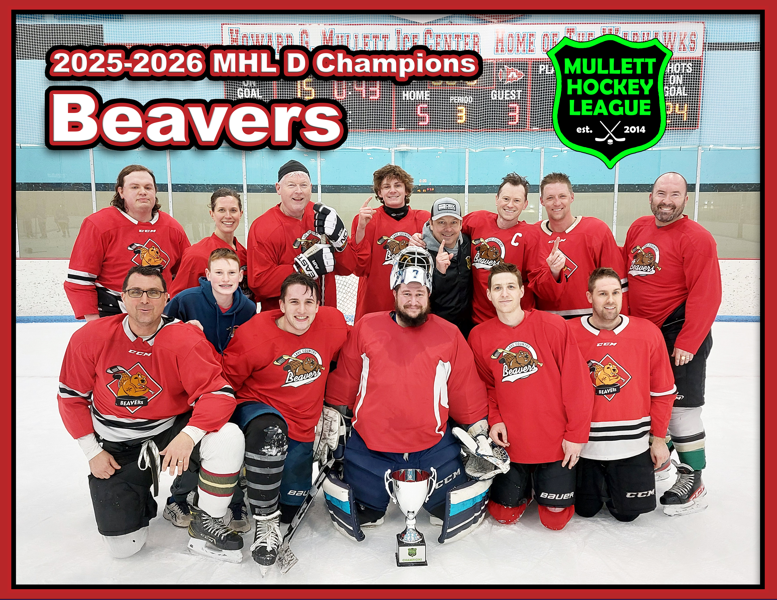 2025/26 Mullett Hockey League Champions - MHL - Current season